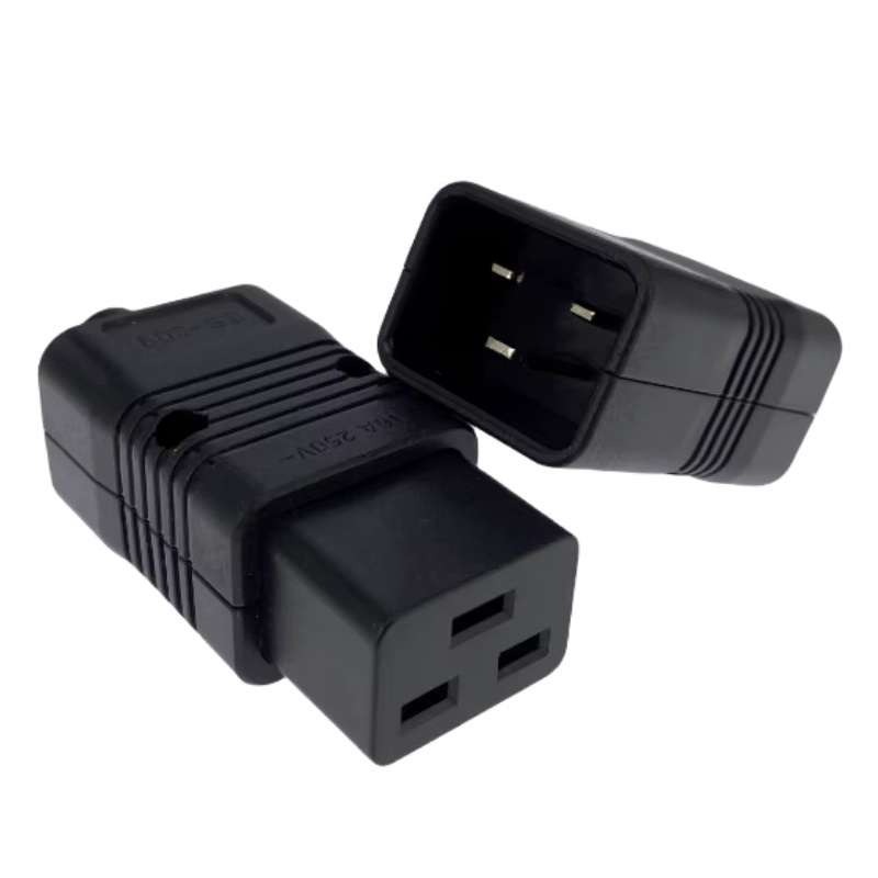 PDU/UPS Socket Standard IEC320 C19 C20 16A 250V AC Electrical Power Cable Cord Connector Removable plug Female Male Plug Adapter