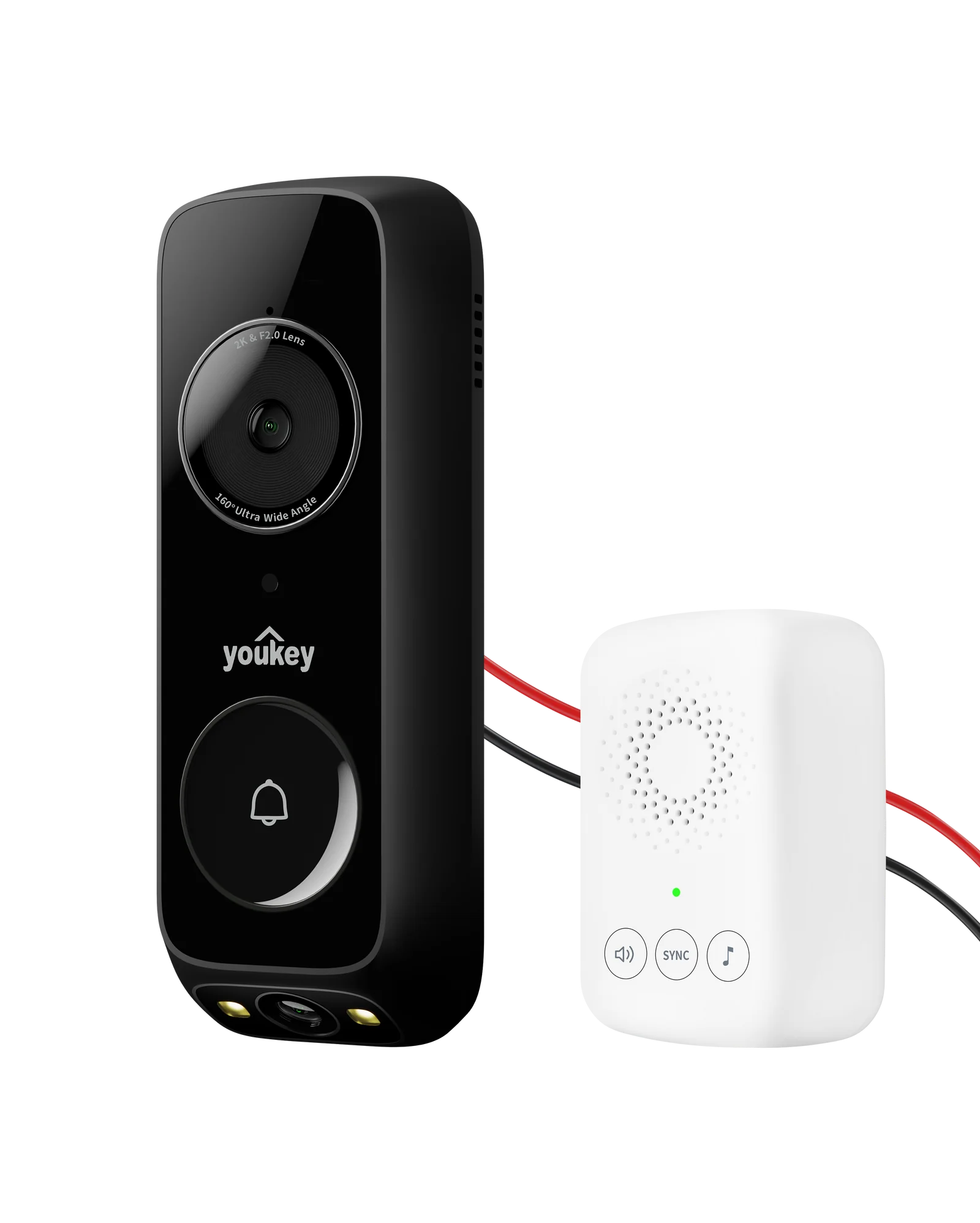 Youkey Dual-cam Doorbell DB322 (Wired)