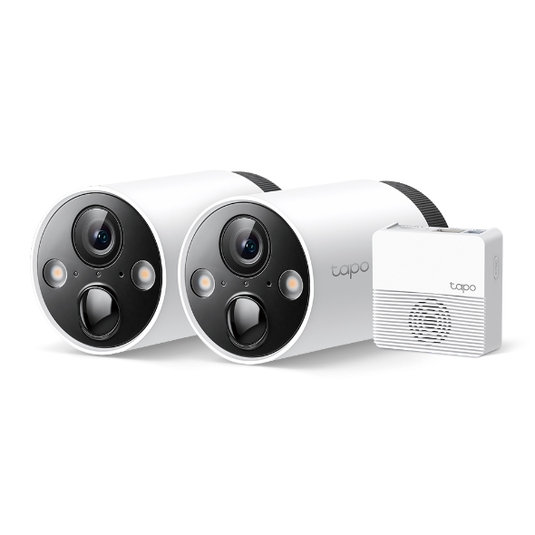 Tapo C420S2 Smart Wire-Free Camera Kit (2-pack + Hub)