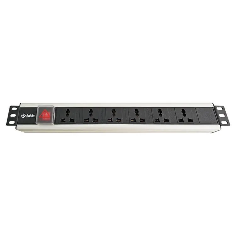1.5U 19” Power Distribution Unit, Universal Output 6 Way
