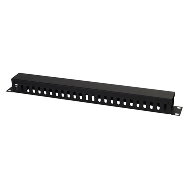 1U 19″ 25 Ports Cable Manager Metal Type