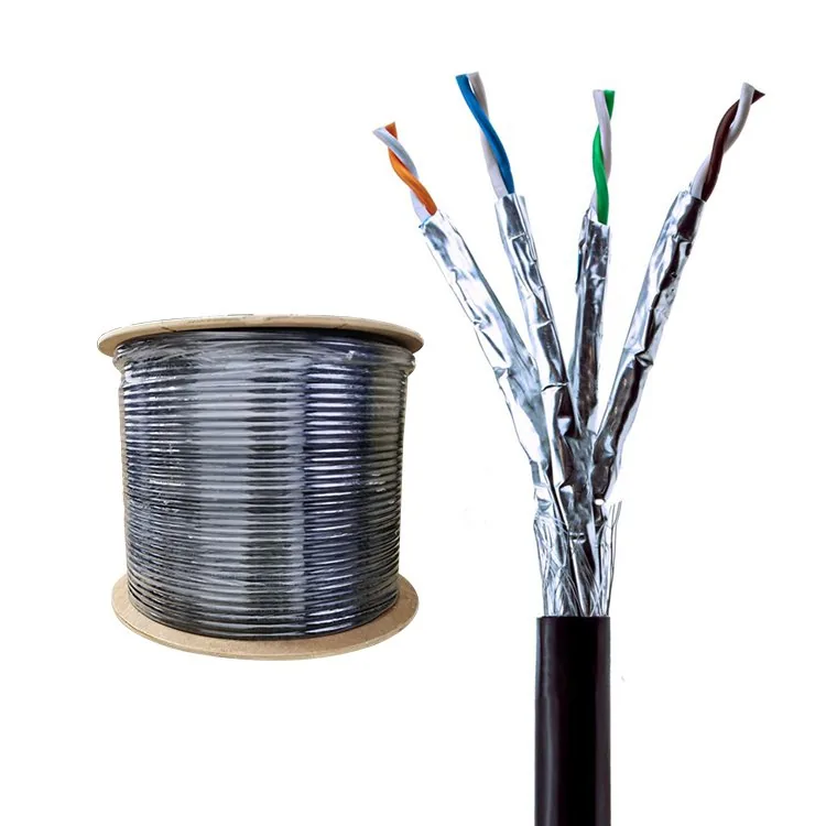 CAT6 S/FTP Lan Cable Outdoor Black CCA, PE