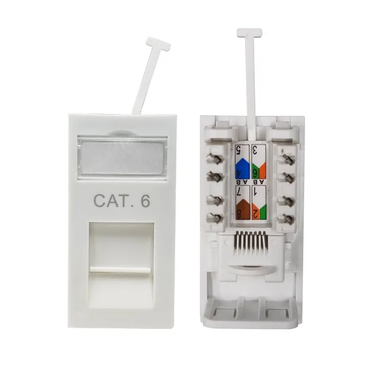 Cat6 UTP Keystone Jack RJ45 for UK Faceplate