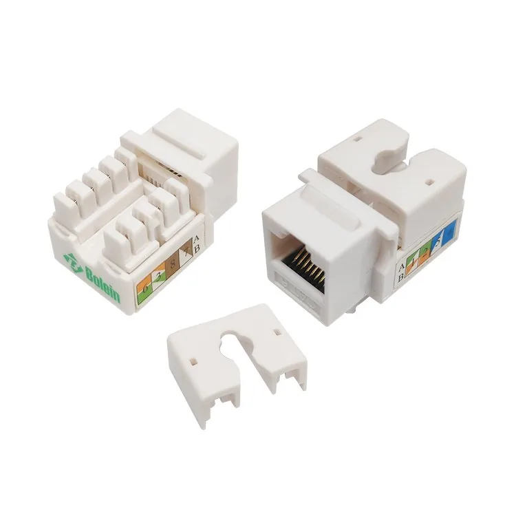 CAT5E/6 UTP Keystone Jack RJ45 For Faceplate 90 Degree
