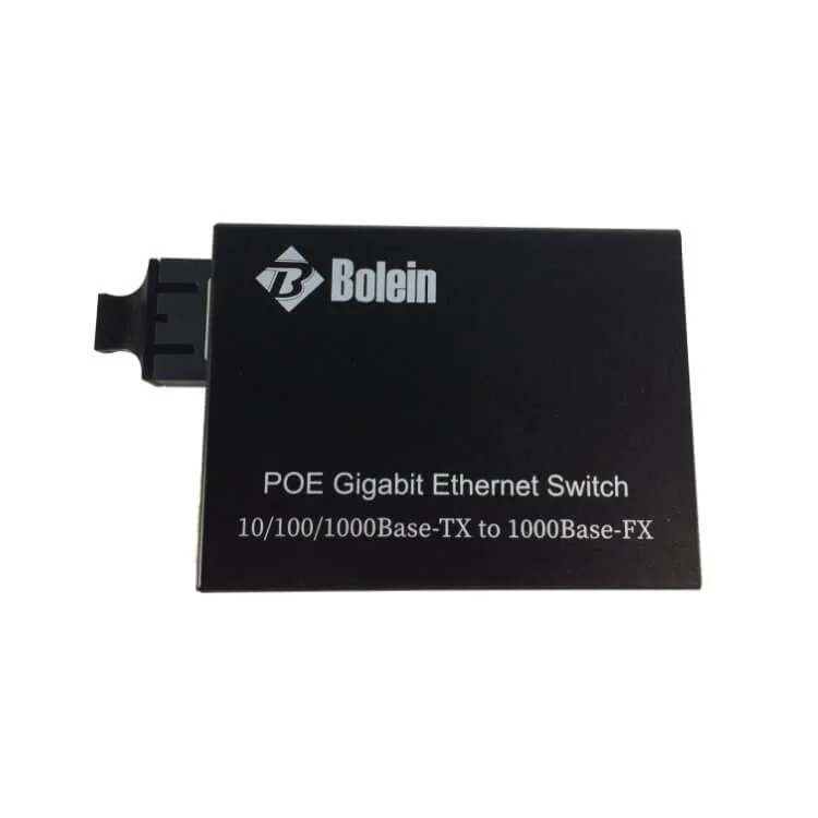 PoE Media Converter 1FX to 2TX