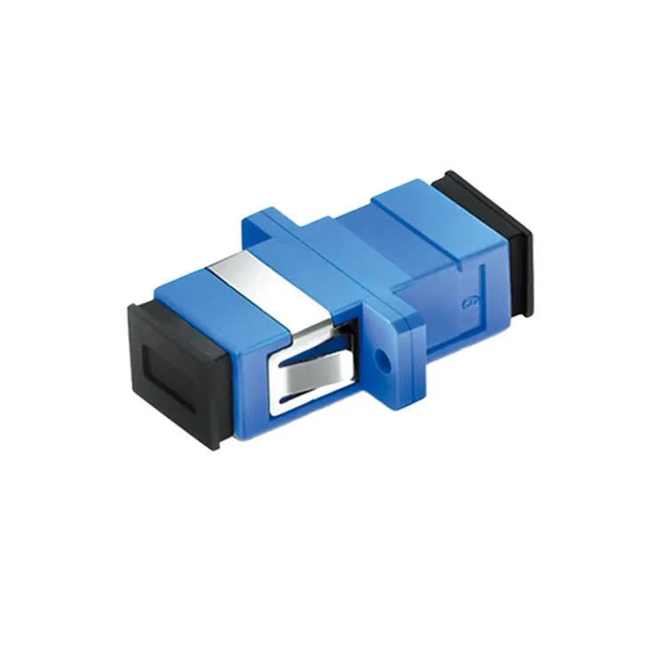 SC/UPC SM SP/DP Plastic Fiber Optic Adapter – Blue
