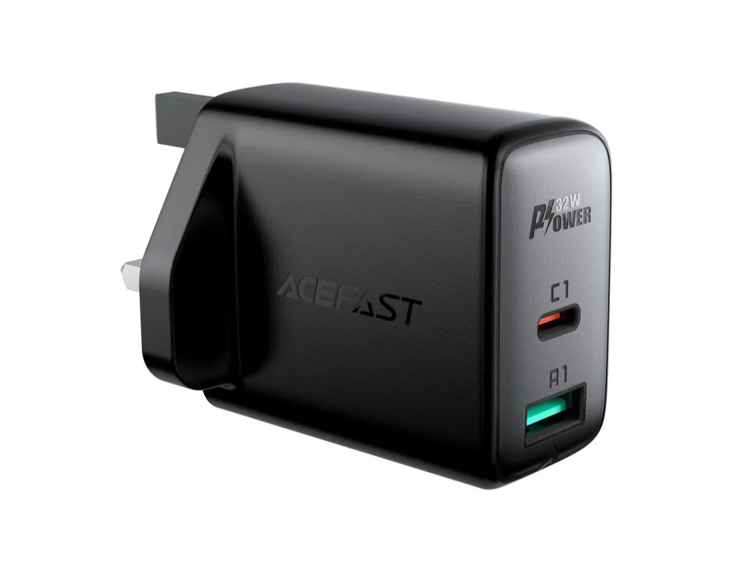 Acefast Fast Charge Wall Charger A8 PD32W (1xUSB-C+1xUSB-A) UK