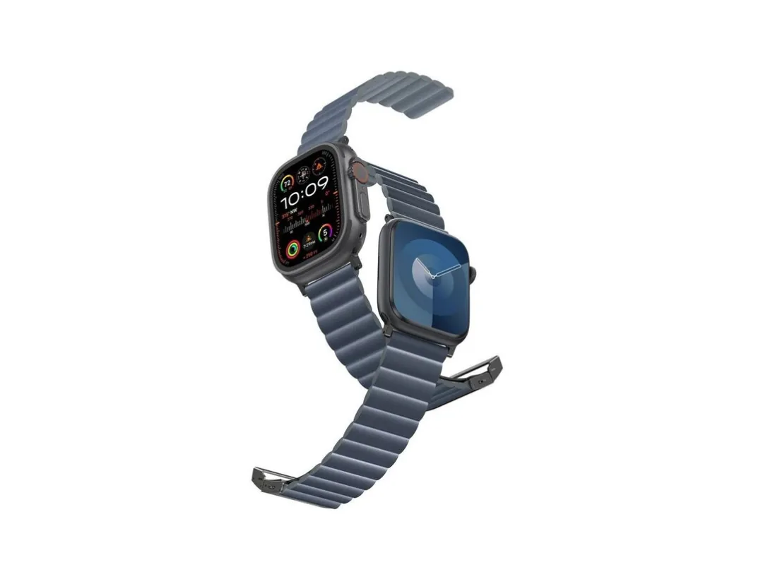 Amazing Thing Leather Strap For Watch 49/45Mm (Blue)