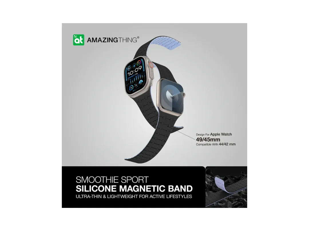 AmazingThing SMOOTHIE SPORT MAG Magnetic Watch Band for Apple Watch 45mm/49mm