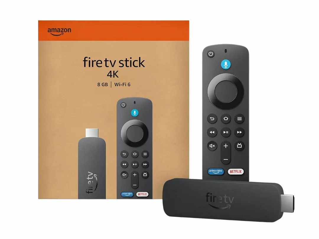 Amazon Fire TV Stick 4K (2nd Gen) Streaming Device with New Alexa Voice Remote - Black - 4K Ultra HD, Quad-core Processor, Dolby Vision.Atmos, 8GB Storage, HDR10+, Smart Home, Alexa, Wi-Fi 6 - Black