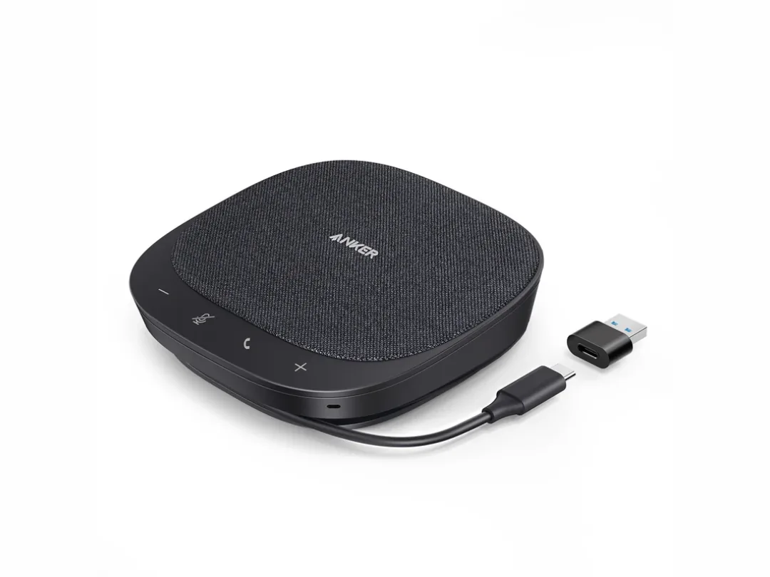 Anker PowerConf S330 Conference Speakerphone - Conference Microphones with Wired USB C Connection -  A3308011 - Black