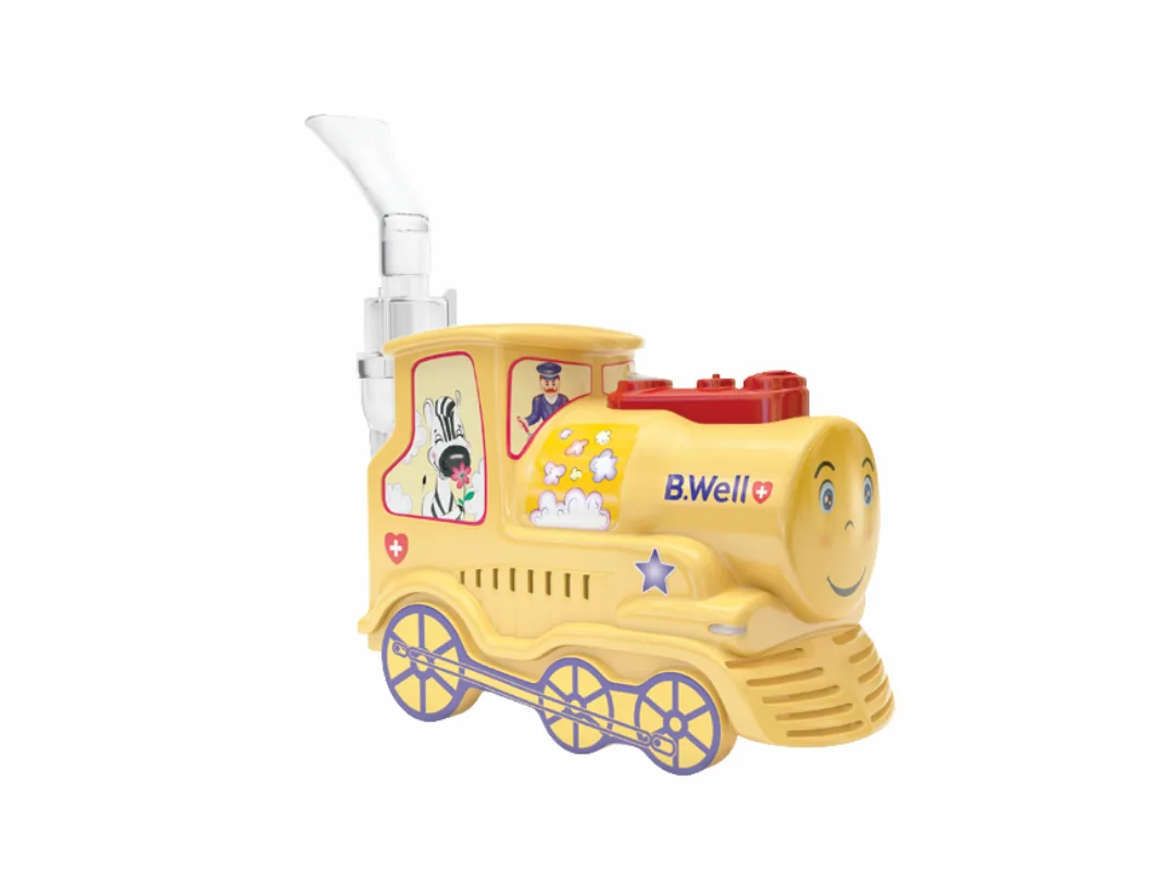 B.Well PRO 115 Compressor Nebulizer, Train Toy Style for Kids , Basic - 3 Years Warranty