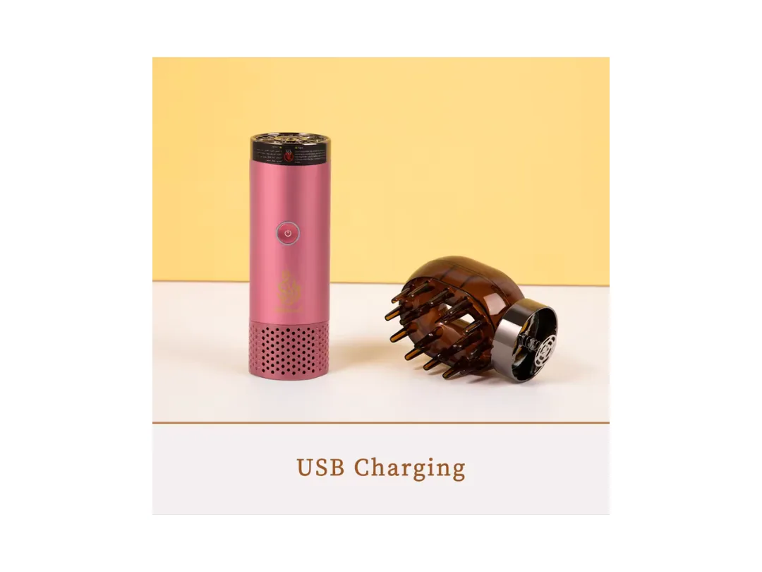 Electric Bukhoor Burner Comb Design – Pink B008