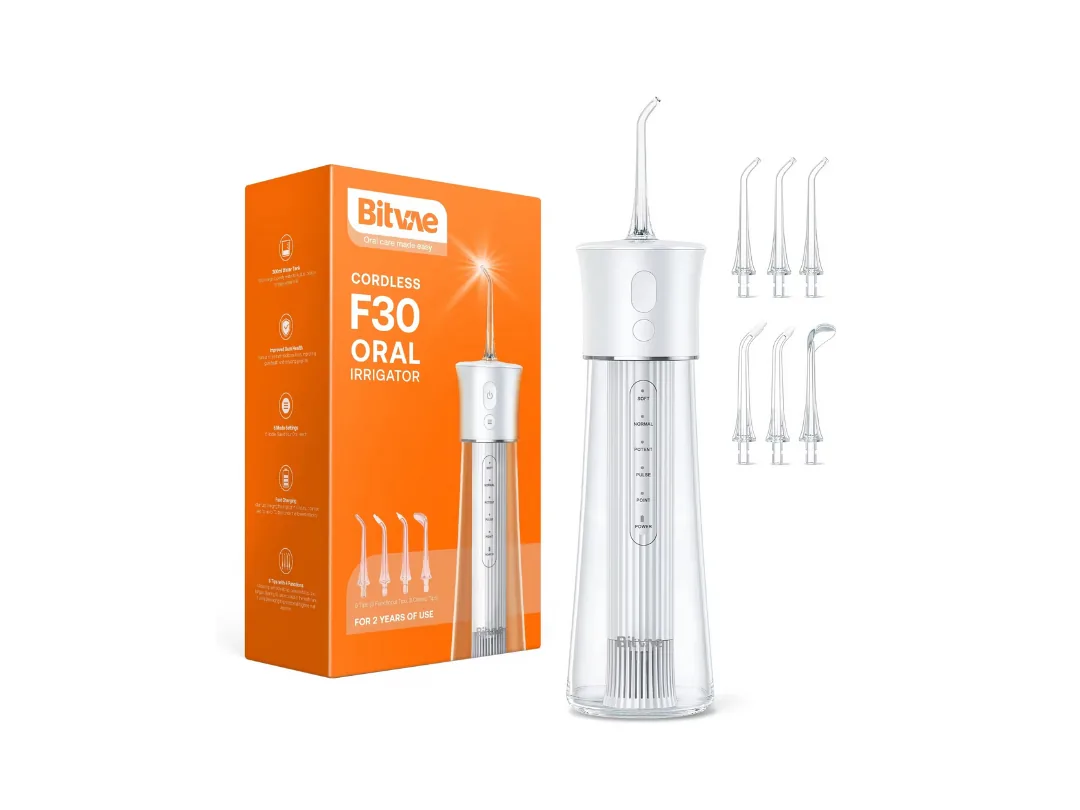 Bitvae F30 Water Flosser / Oral Irrigator for Teeth Cleaning - White