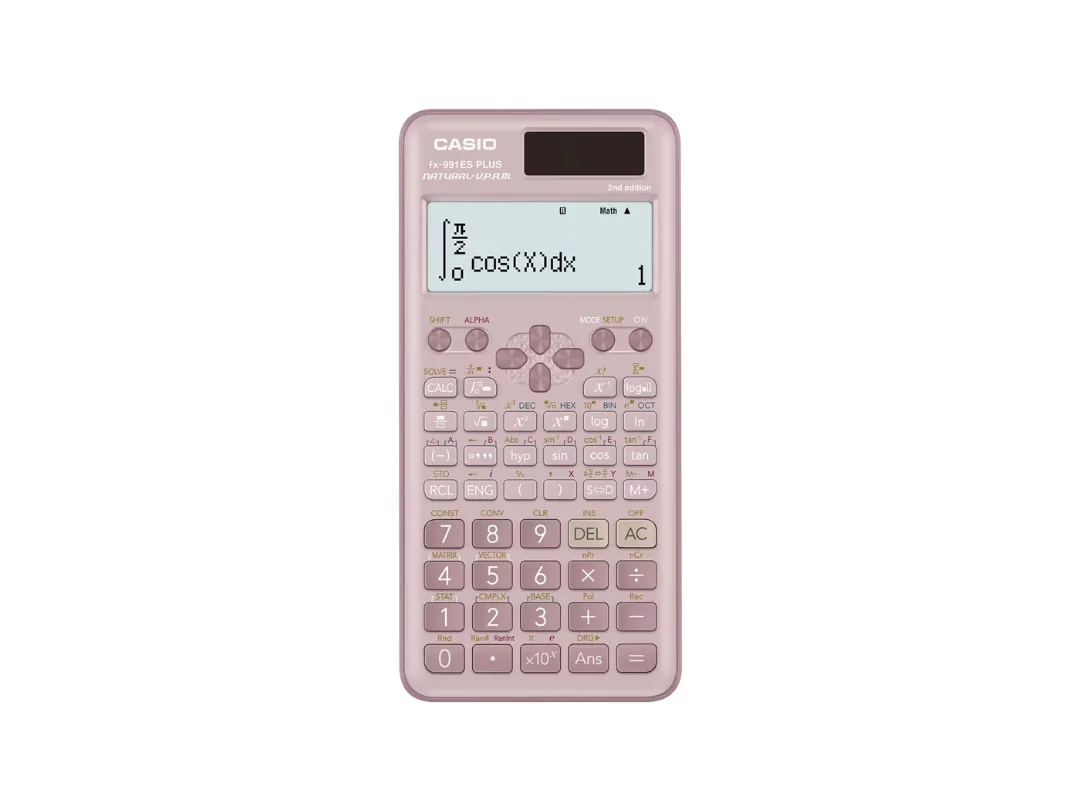 Casio Calculator Scientific, 417 functions FX-991ES PLUS-2-PK - Pink