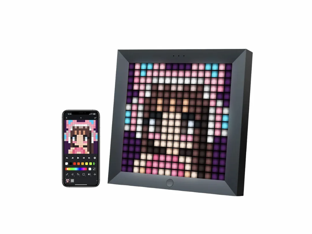 Divoom Pixoo 16x16 Pixel Art LED Frame Display Gaming Room Decor