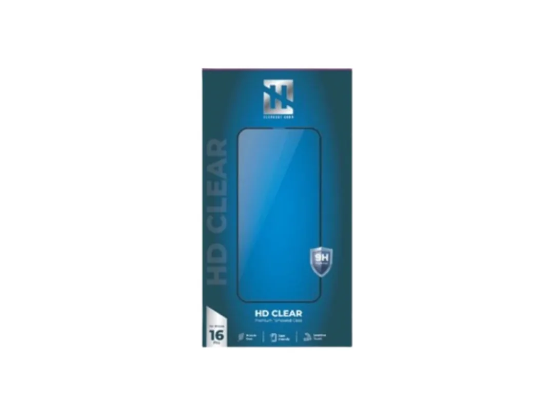 Elephant Horn iPhone 16 Pro Max HD Clear Tempered Glass  | EH-CLRBESG16M - Clear