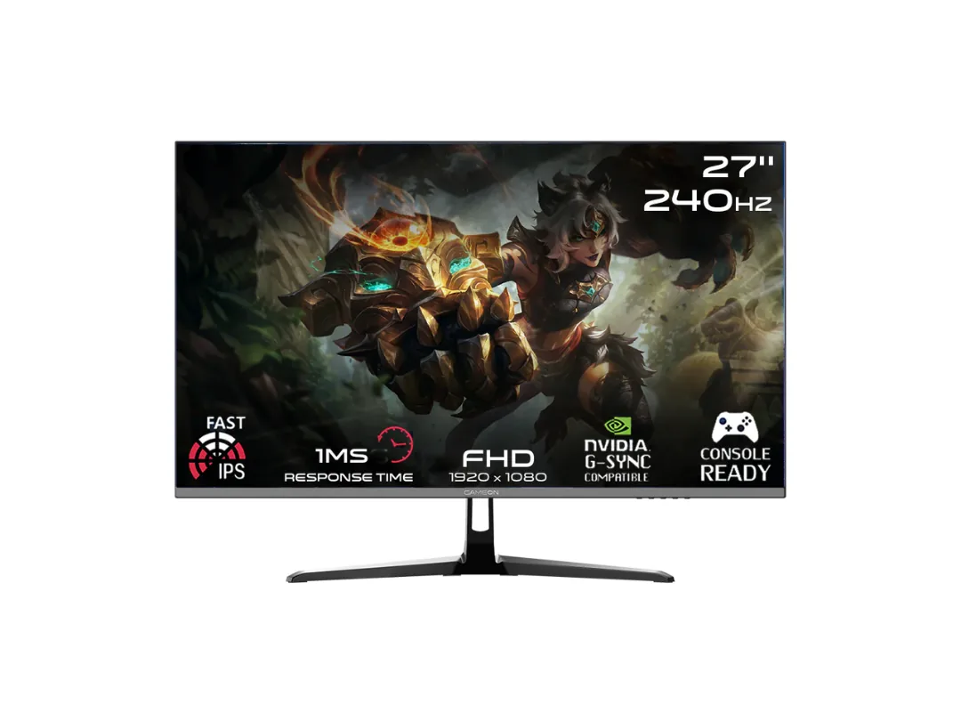 GAMEON Esports Series 27" FHD, 240Hz, MPRT 0.5ms, HDMI 2.1, Fast IPS Gaming Monitor (Supports PS5) GOESP27240IPS - Black