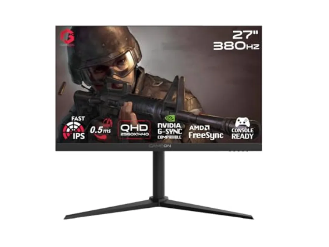 GAMEON GOMP27QHD380IPS Midnight Pro 27" QHD 380Hz IPS Gaming Monitor (PS5 Support) – Black | Qatar
