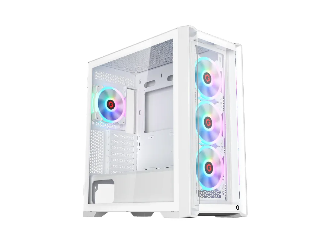 GAMEON Vortex Arctic Series Mid Tower Gaming Case – White | Qatar
