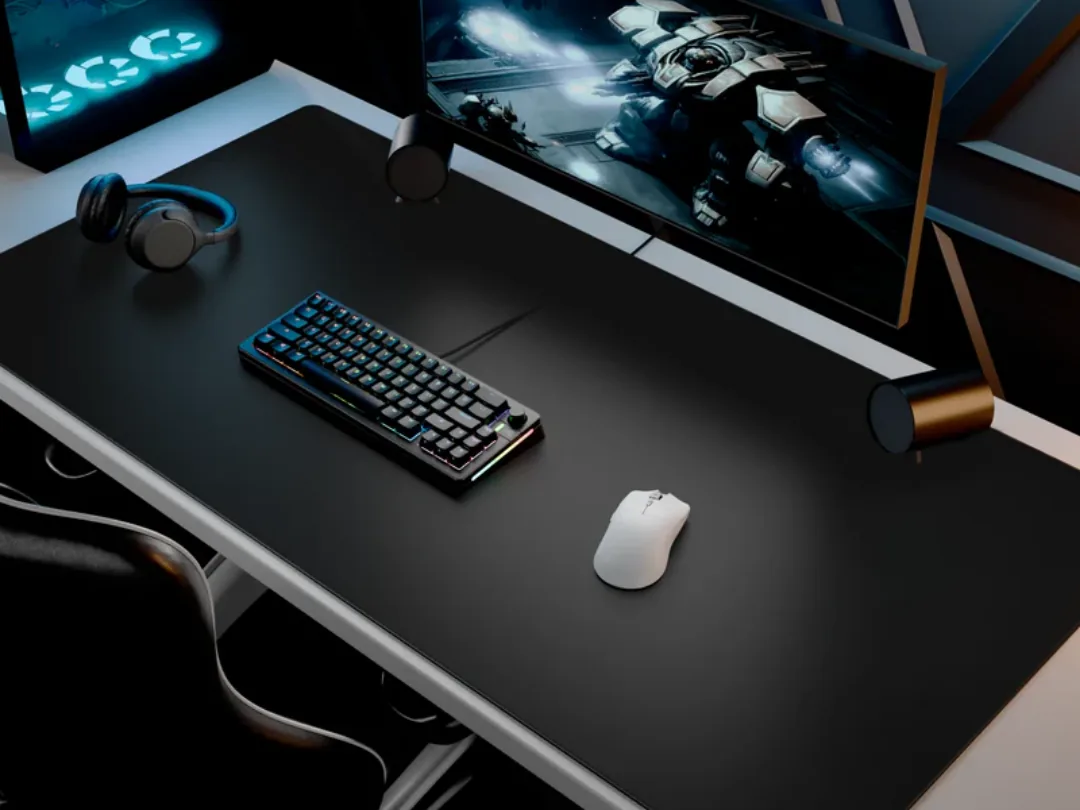 Glorious Gaming Mouse Pad 2 3XL Stitched Cloth | 3mm Thickness, 24in x 48in (610mm x 1220mm), Spill-Resistant & Non-Slip Rubber Base - Black