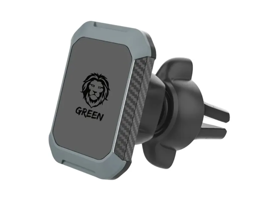 Green Lion 2-in-1 Magnetic AC vent Car Mount Phone Holder with AC vent clip & Adhesive dashboard base– M08-AV2S+, T2