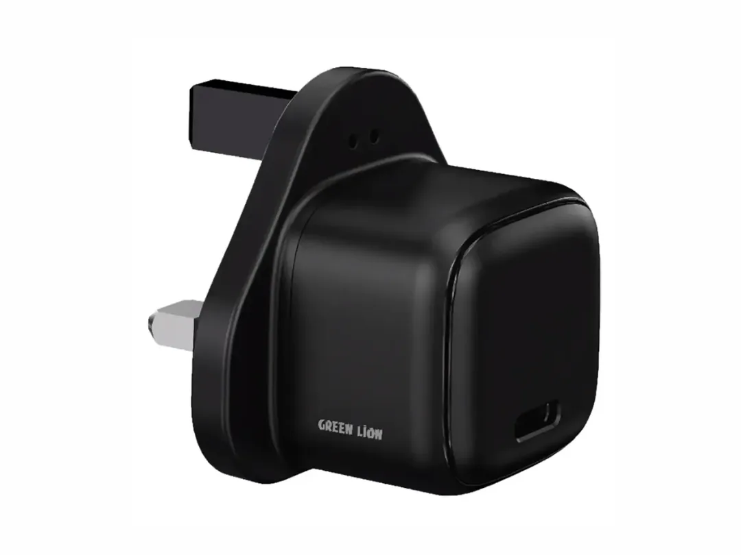 Green Lion 30W Nexio USB-C Single Port Wall Mobile Charger Adapter UK Plug - Black - (GNNXPD30WBK)