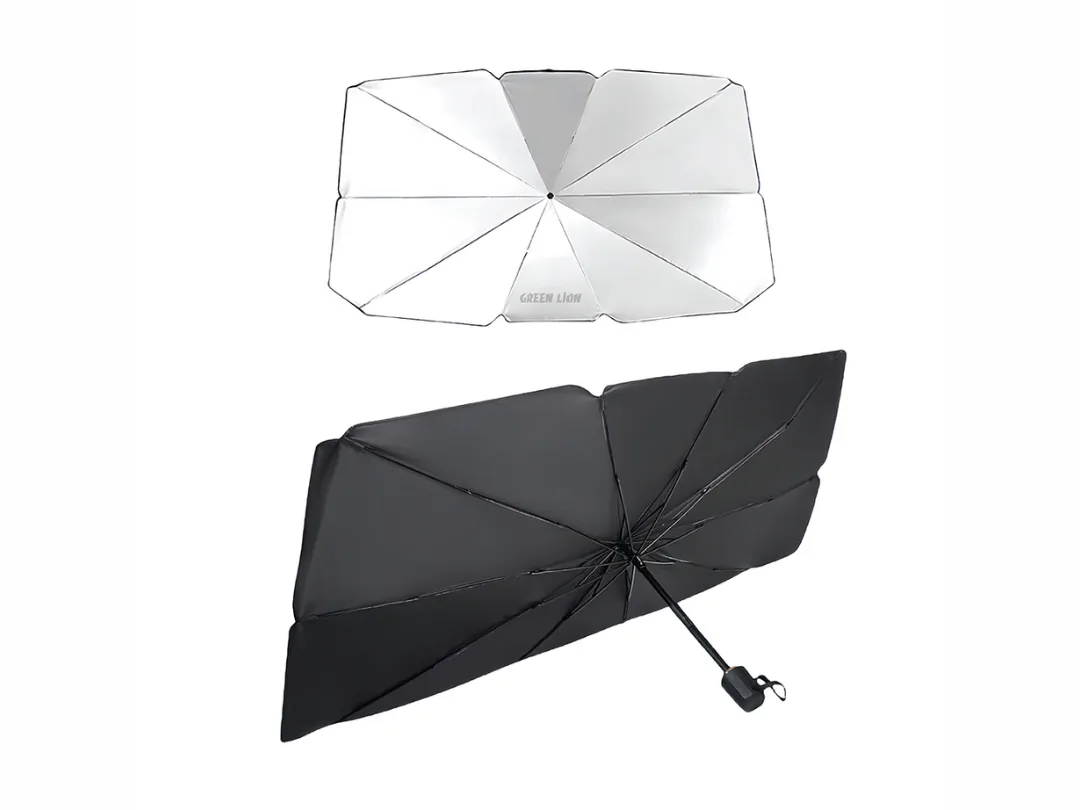 Green lion Car Windshield Umbrella - Black (GNCWNSHDUMBBK)