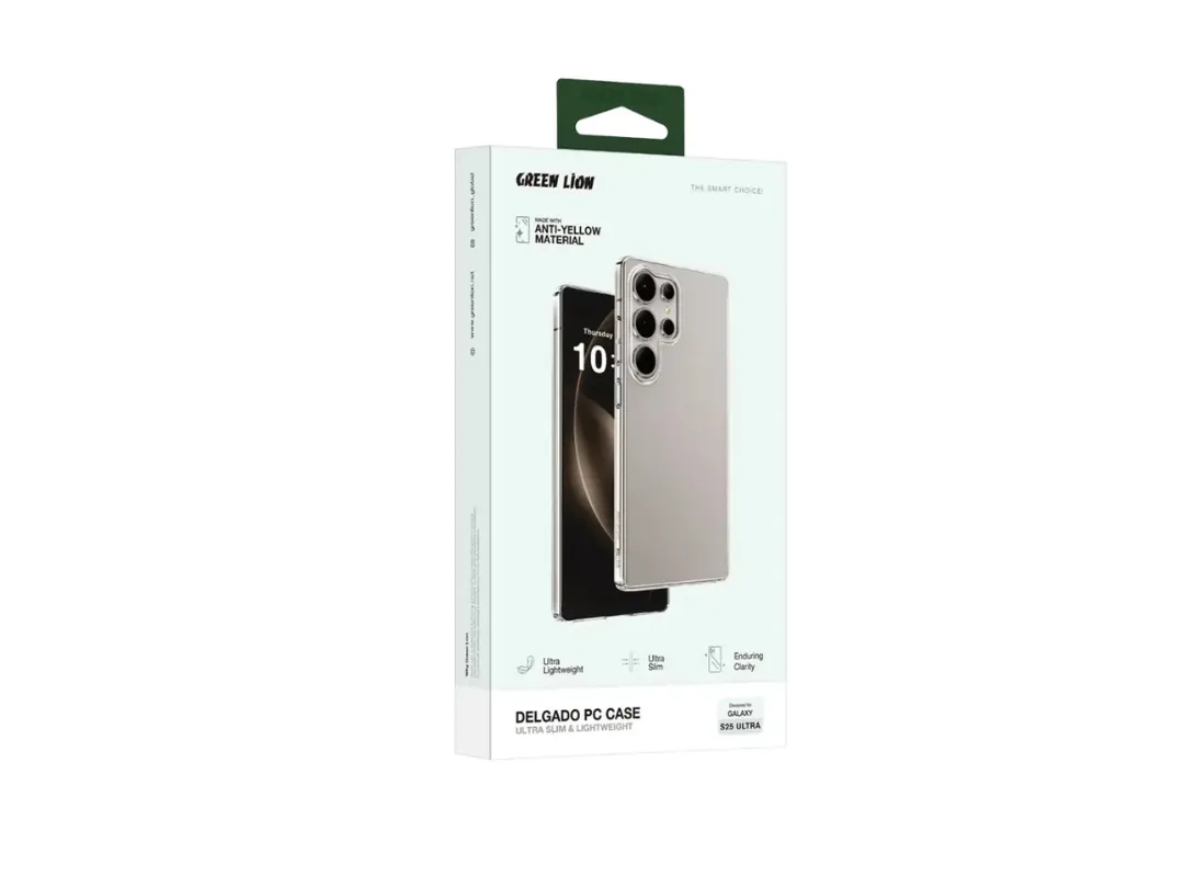 Green Lion Delgado PC Case for S25 Ultra - Clear
