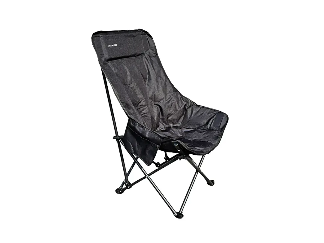 Green Lion Desert Ranger Outdoor Camping Chair - Black (GNDSTRGCPCBK)