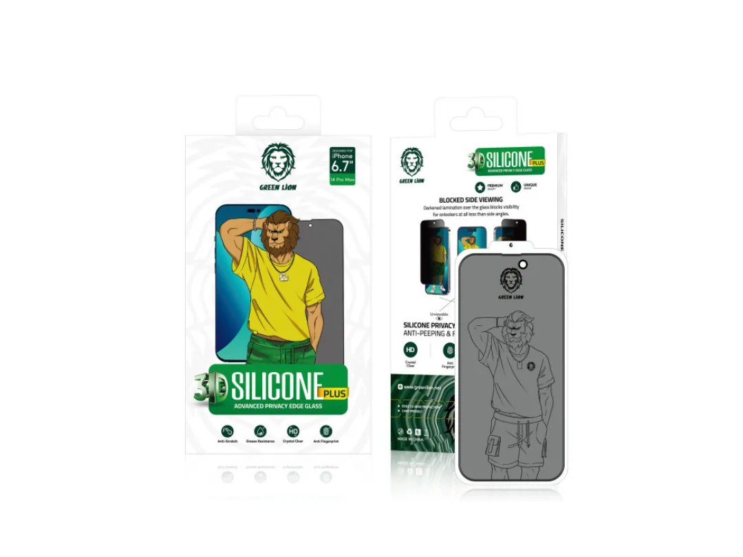 Green Lion iPhone 14 Plus/13 Pro Max Screen Protector 6.7-Inch 3D Silicone Plus Glass