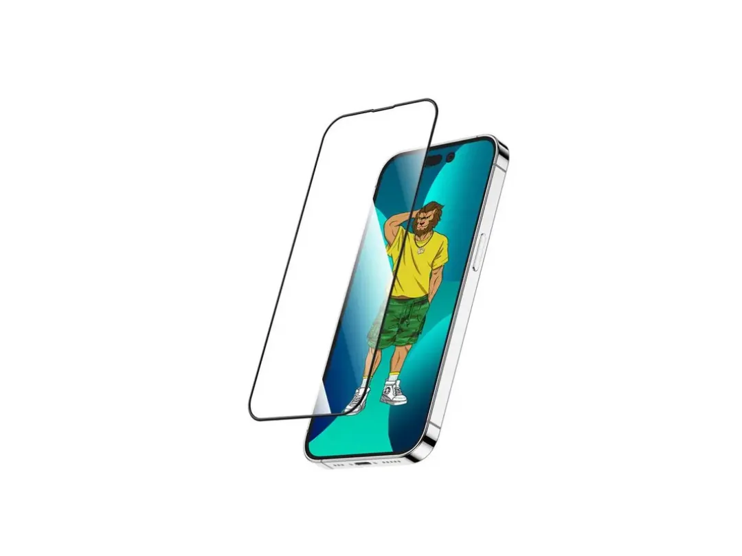 Green Lion iPhone 14 Pro 3D Silicone HD Glass Screen Protector
