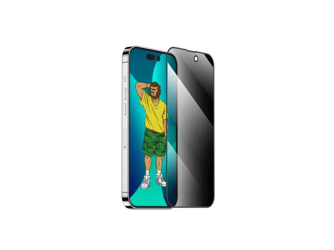 Green Lion 3D Silicone Privacy HD Glass Screen Protector - iphone 14 Pro