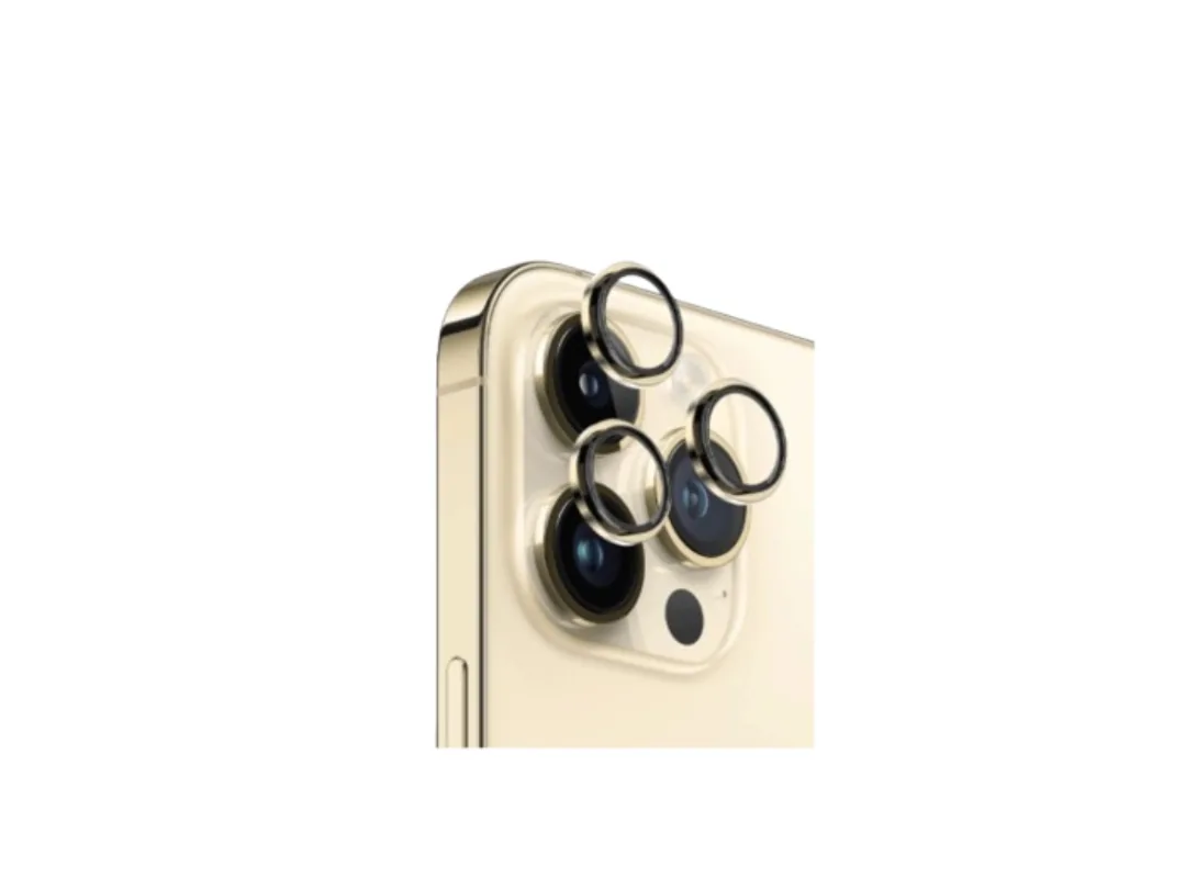 Green Lion iPhone 14 Pro/14 Pro Max Camera Lens HD Plus  – Gold