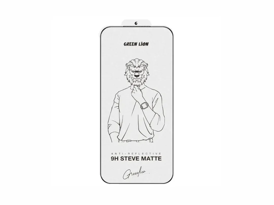 Green Lion iPhone 17 Pro/ 17 Pro Max 9H Steve Matte AG Screen Glass Protector - Clear