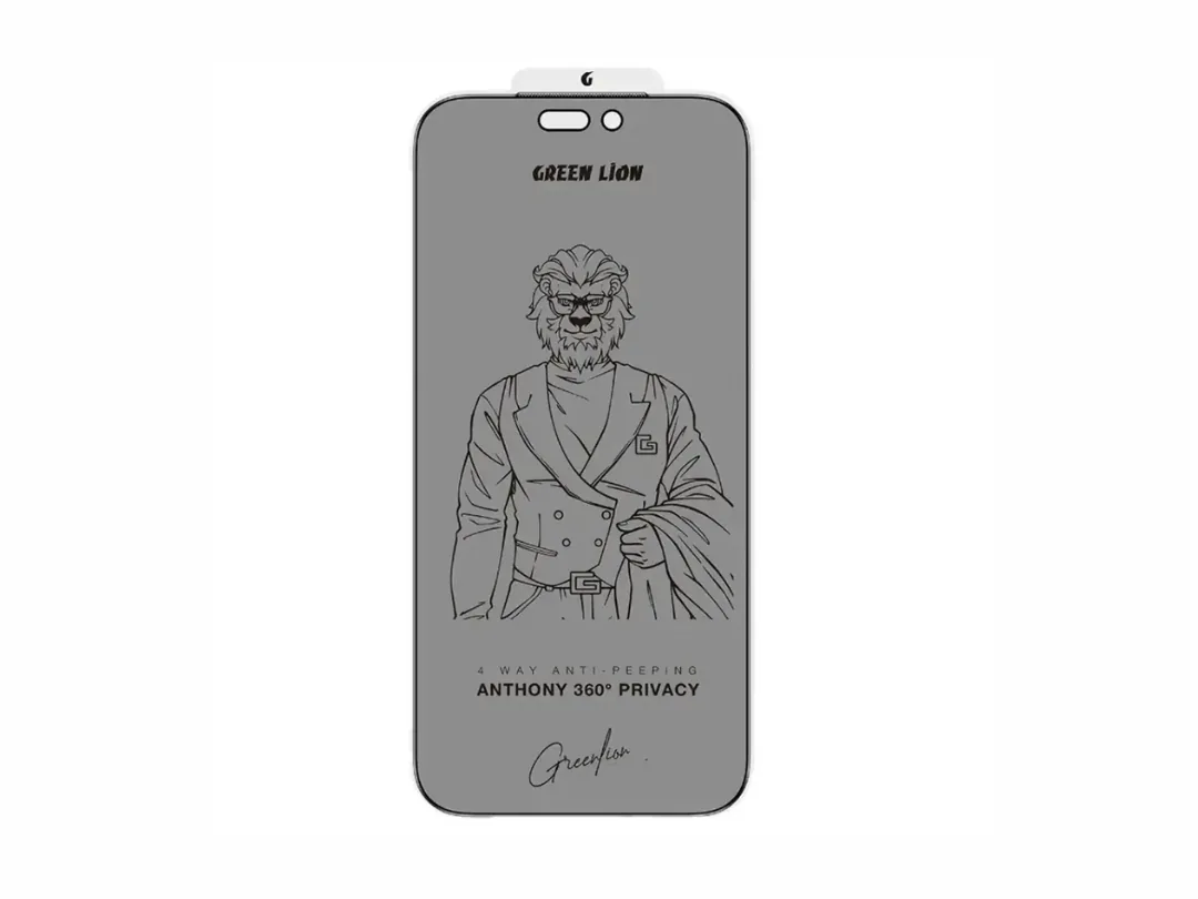 Green Lion iPhone 17 Pro/ 17 Pro Max Anthony 360° Privacy Screen Protector - Black Edge/Privacy