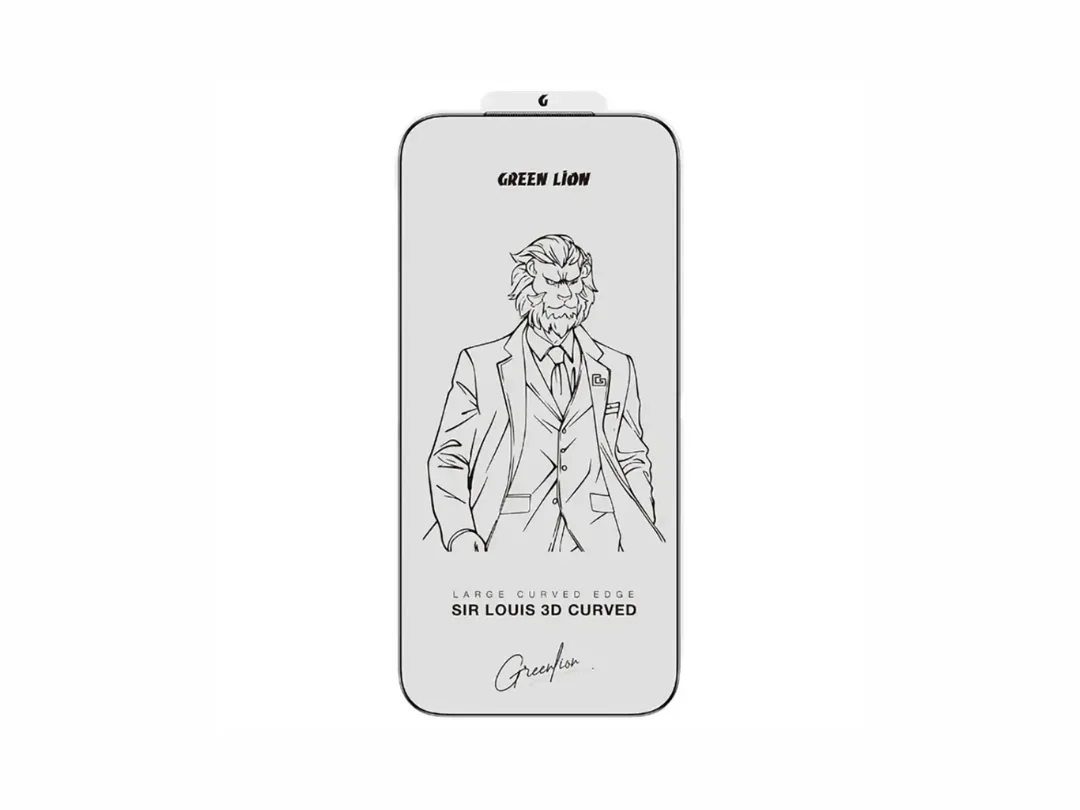 Green Lion iPhone 17 Pro / 17 Pro Max Sir Louis 3D Curved Advanced Round Edge Screen Glass Protector - Clear