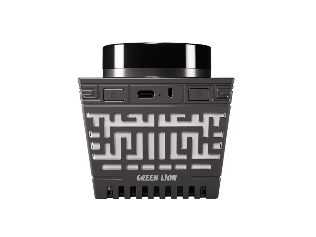 Green Lion Moon Bakhour Quran Speaker - Black
