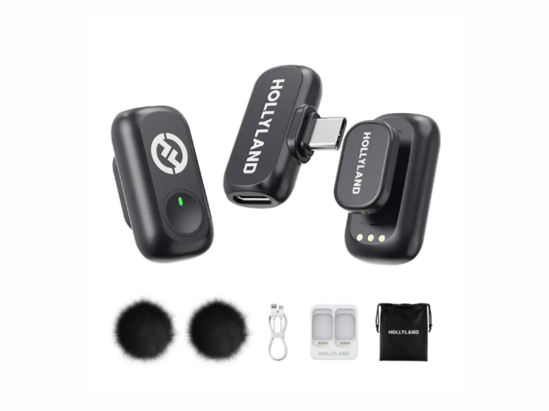 Hollyland LARK A1 Mini Duo USB‑C – Dual Wireless Lavalier Mic System (48 kHz / 24‑bit)