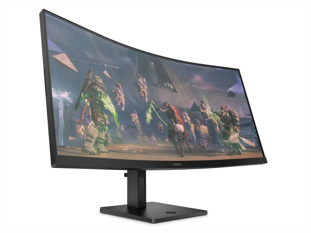 HP Omen 34″ Curved Gaming Monitor , WQHD , VA Panel, HDR, FreeSync Premium, 165 Hz, 1 ms, DisplayPort, HDMI,  - AV4C1AS