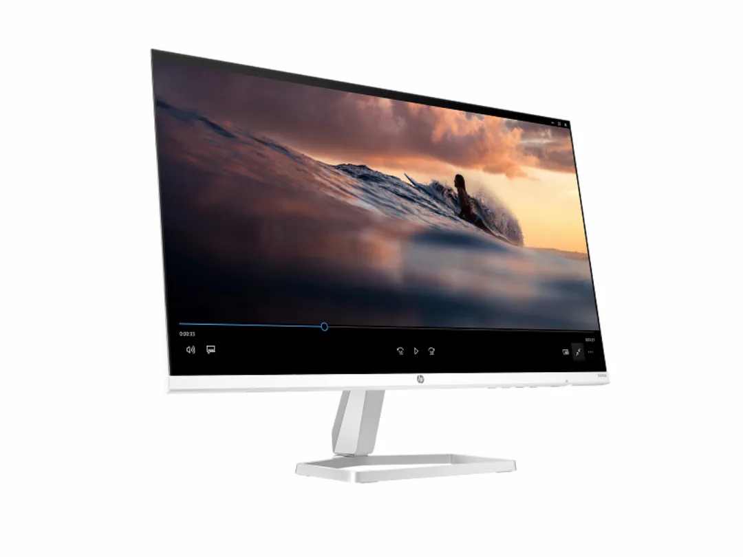 HP Series 5 24" Monitor 524SA, 24" FHD IPS Display, 100Hz Refresh Rate, 5ms, Tilt Adjustable, Built-In 2x 2W Speaker, Micro Edge, VGA, HDMI, Silver - 94C36AS
