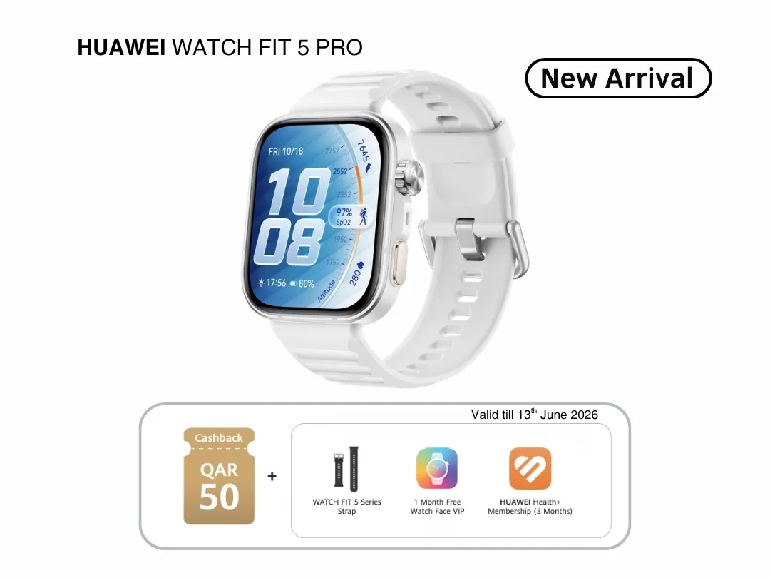 HUAWEI WATCH FIT 5 Pro Smartwatch Aluminum alloy Case | 10 Days Battery | Advanced Health Management | Pair with iOS and Android
