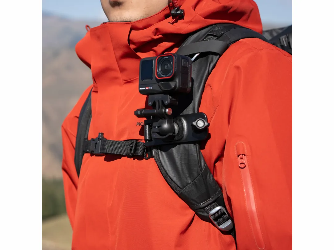 Insta360 Backpack Clip - Bag Strap Clip for Insta360 Cameras - for hands-free POV shots.