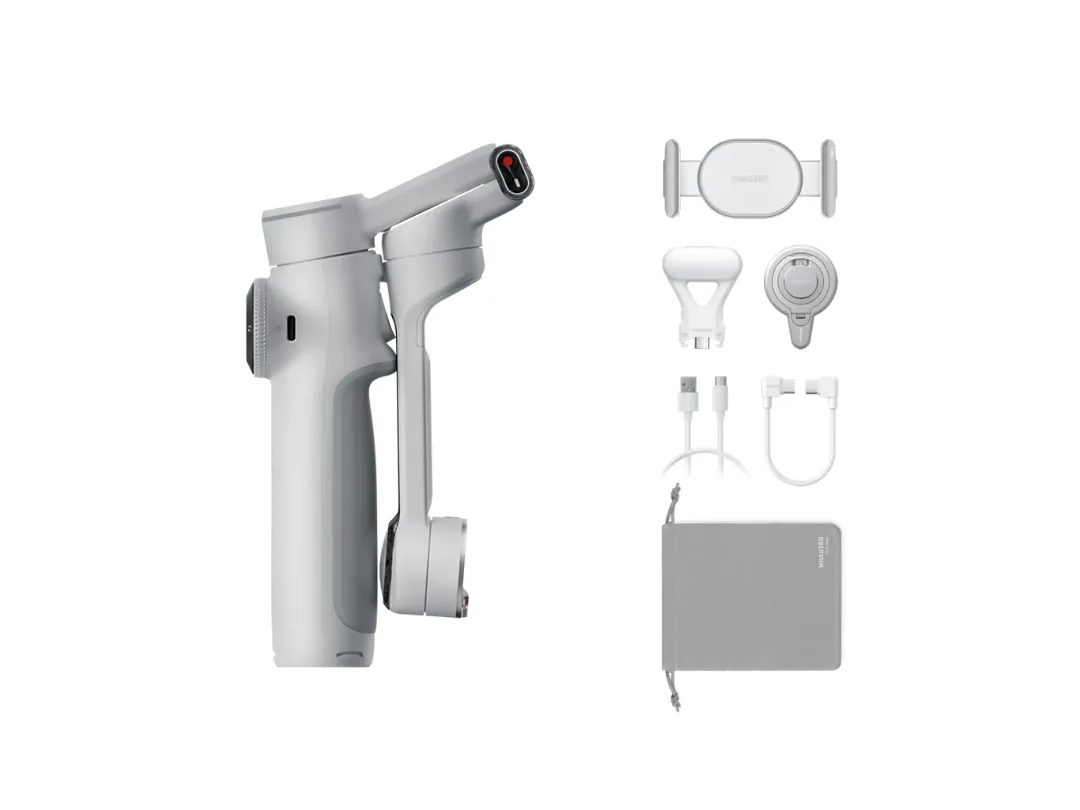 Insta360 Flow 2 Pro Smartphone Gimbal Stabilizer - Creator Bundle, Grey