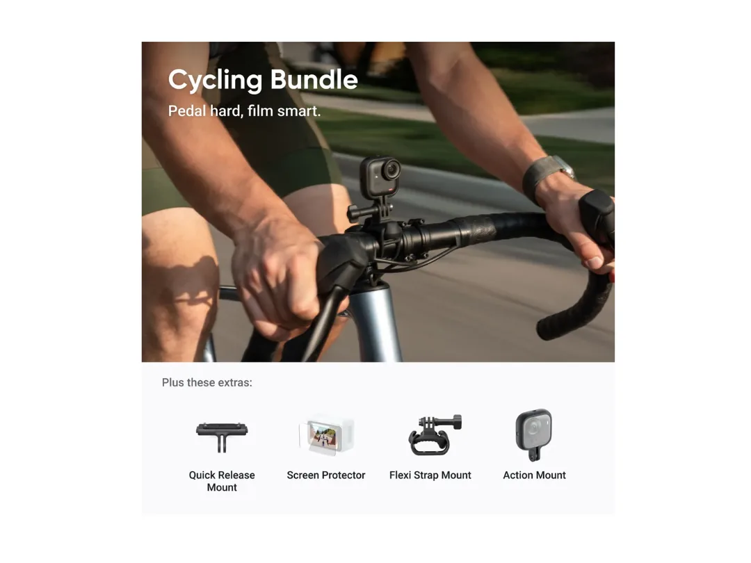 Insta360 GO Ultra Premium Cycling Action Camera Bundle