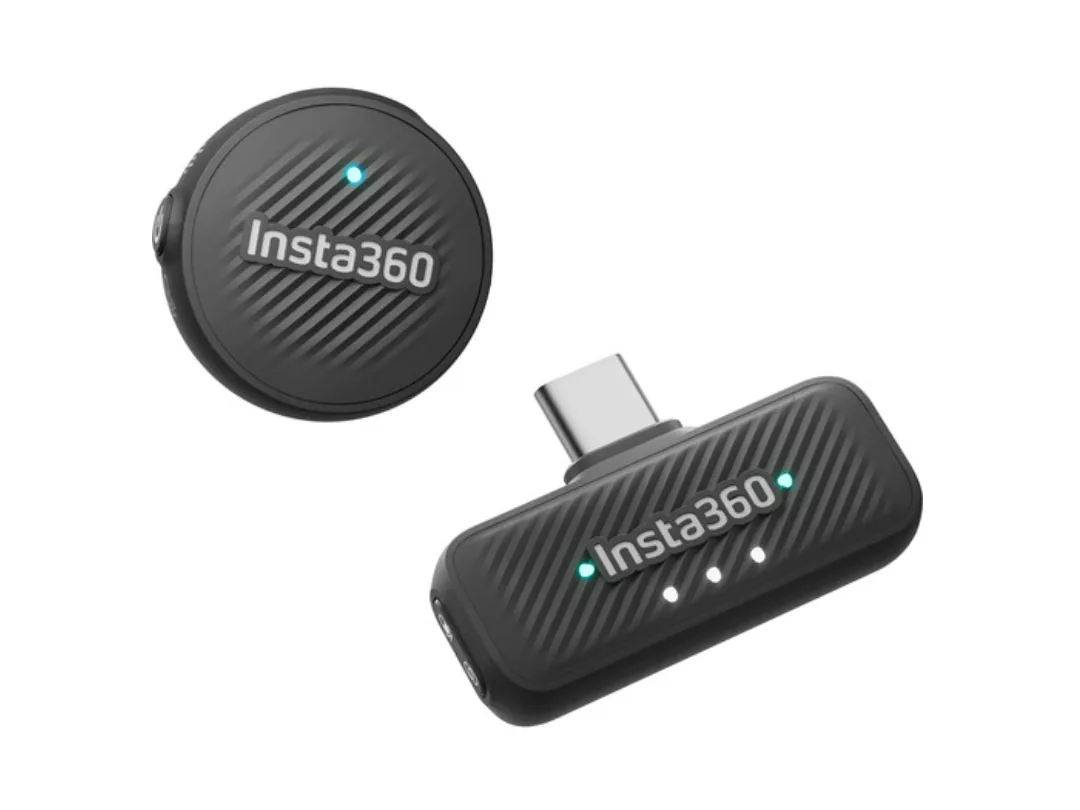 Insta360 Mic Air Wireless Microphone Transmitter and Receiver Kit (2.4 GHz) - (USB-C)
