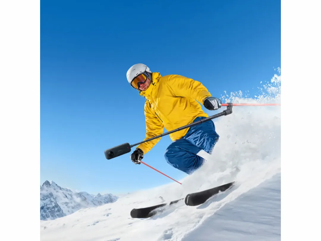 Insta360 Ski Pole Mount for Hands-Free Third-Person Skiing Shots