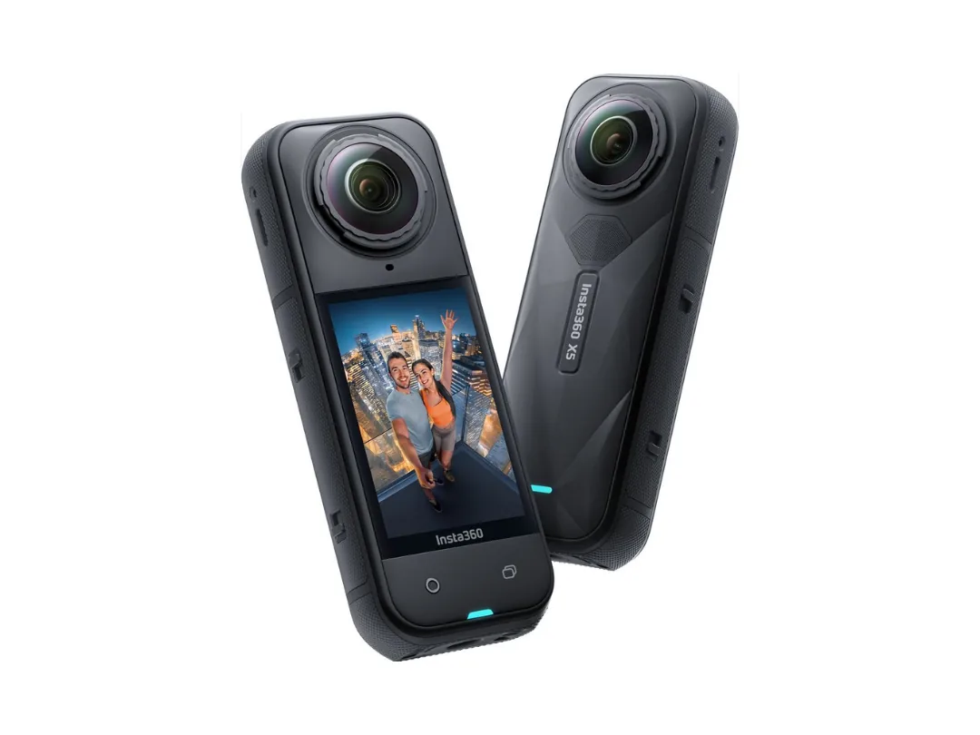 Insta360 X5 360° Action Camera – 8K Video, 72MP Stills, Waterproof, Replaceable Lenses – Black