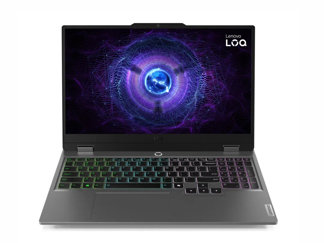 Lenovo LOQ Gaming Laptop 15.6" Notebook 15IRX9, Intel Core i5-13450HX Processor, 16 GB RAM, 512GB SSD, 6 GB NVIDIA GeForce RTX 4050 Graphics, Windows 11 Home, 1 Year Warranty, Luna Grey, 83DV000AAX