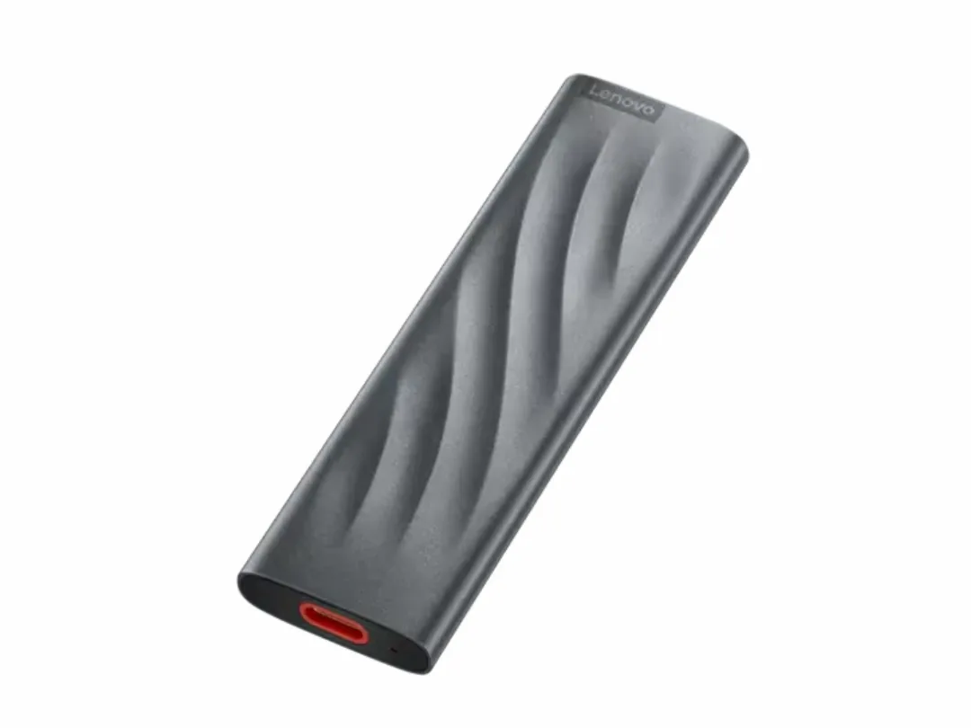Lenovo PS8 2TB Portable External SSD Storage, Read Speed 1050 MB/s, Write Speed 1000 MB/s, USB-C Universal Compatibility, Slim Lightweight (40g) Aluminum Body - GXB1M24161
